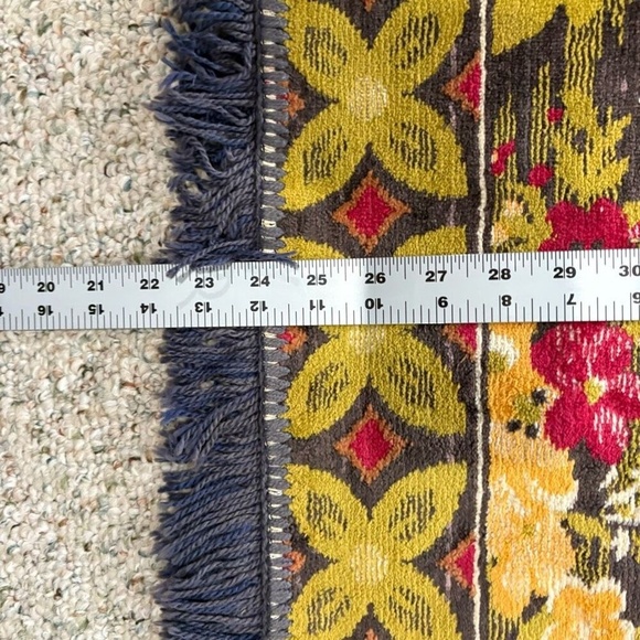 Vintage Wild Horses Wall Hanging Tapestry Rug 1970s 70x 49 Landscape - Picture 8 of 10